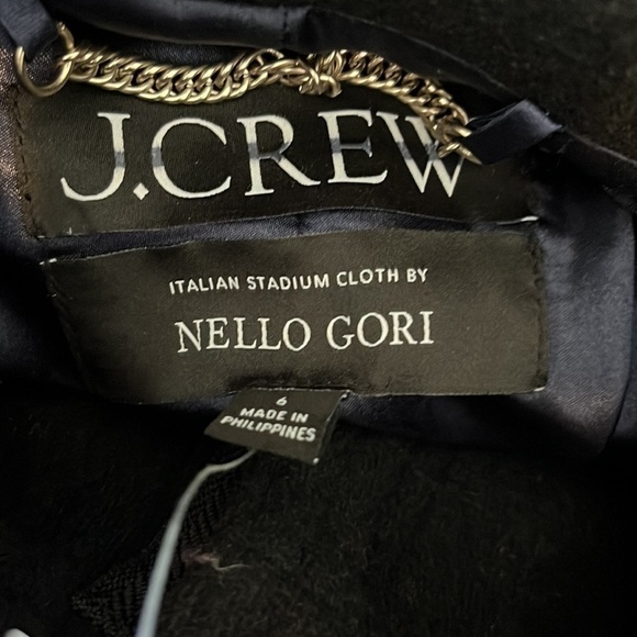 J. Crew New chateau parka Italian stadium-cloth coat BM948 Black 6 - Picture 9 of 13